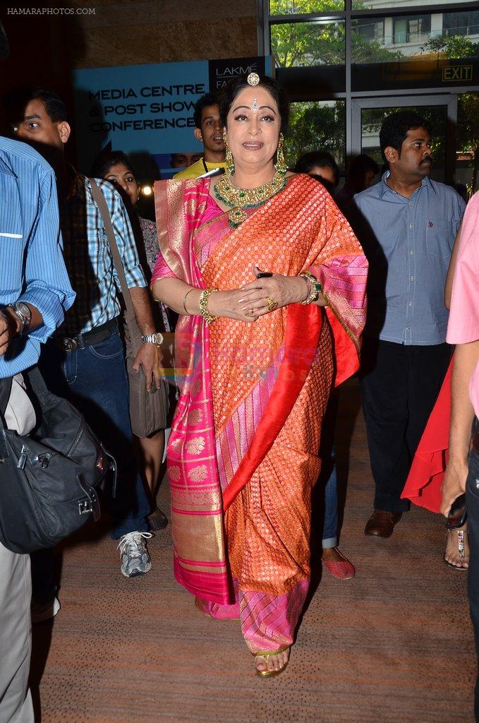 Kiron Kher on Day 3 at LFW 2014 in Grand Hyatt, Mumbai on 14th March 2014