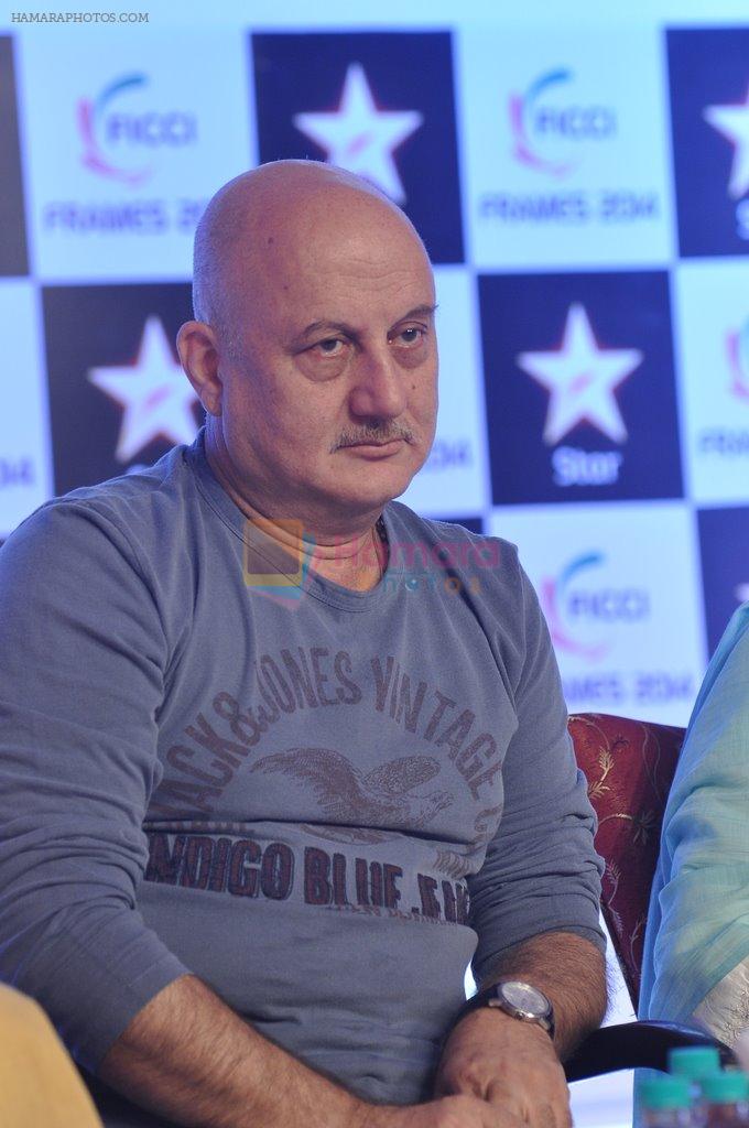 Anupam Kher at  FICCI FRAMES 2014 in Mumbai on 14th March 2014