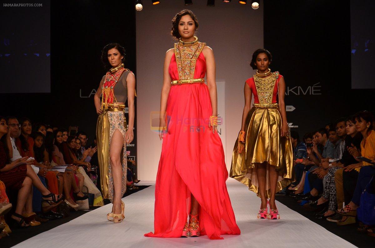 Model walk for Papa Dont Preach show by Shubhita  Davda Show at LFW 2014 Day 4 in Grand Hyatt, Mumbai on 15th March 2014