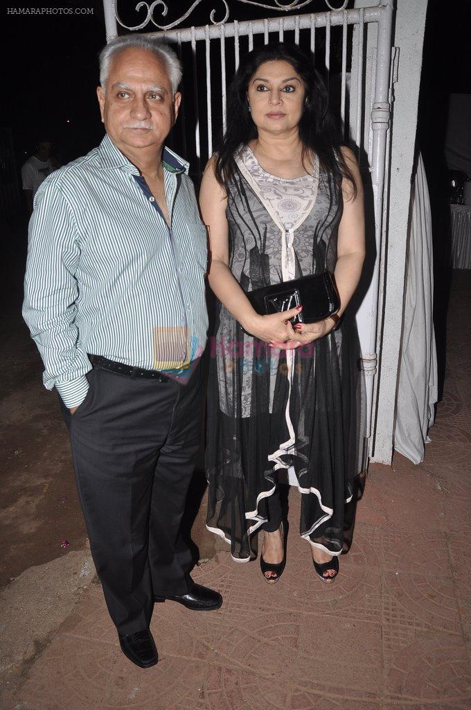 Ramesh Sippy, Kiran Juneja at editor Arif Sheikh's party in Mumbai on 15th March 2014
