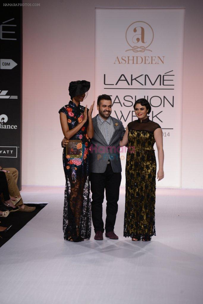 Model walk for Ashden Show at LFW 2014 Day 4 in Grand Hyatt, Mumbai on 15th March 2014