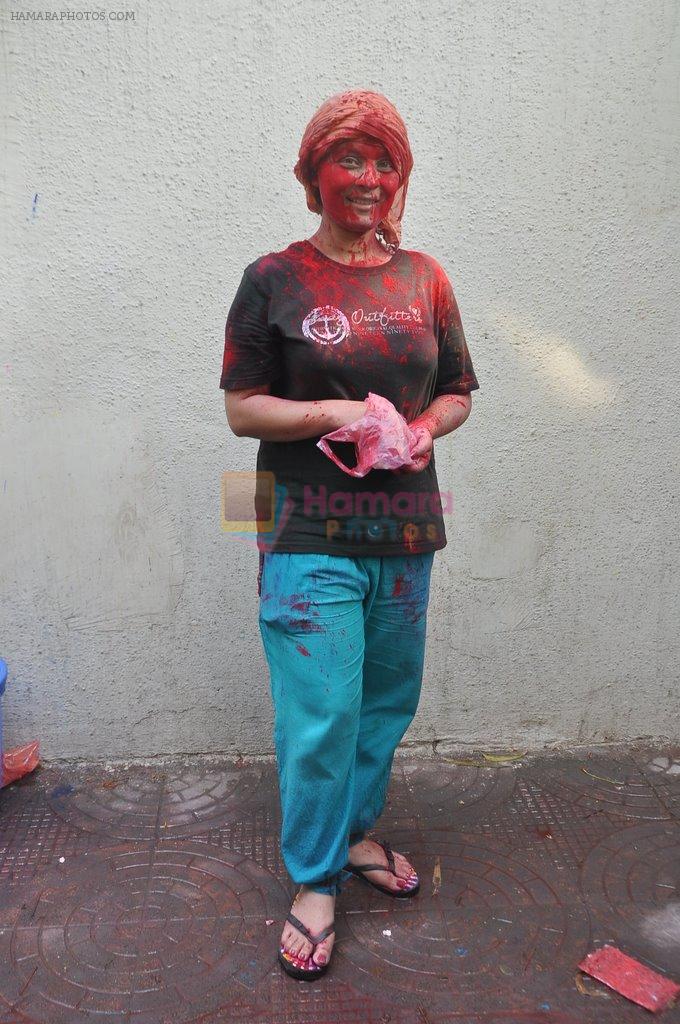 Sharbani Mukherjee at Bappi Lahiri Holi Celebrations in Mumbai on 17th March 2014