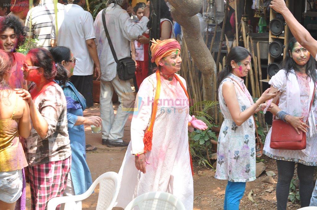 Shabana's Holi Celebration in Mumbai on 17th March 2014