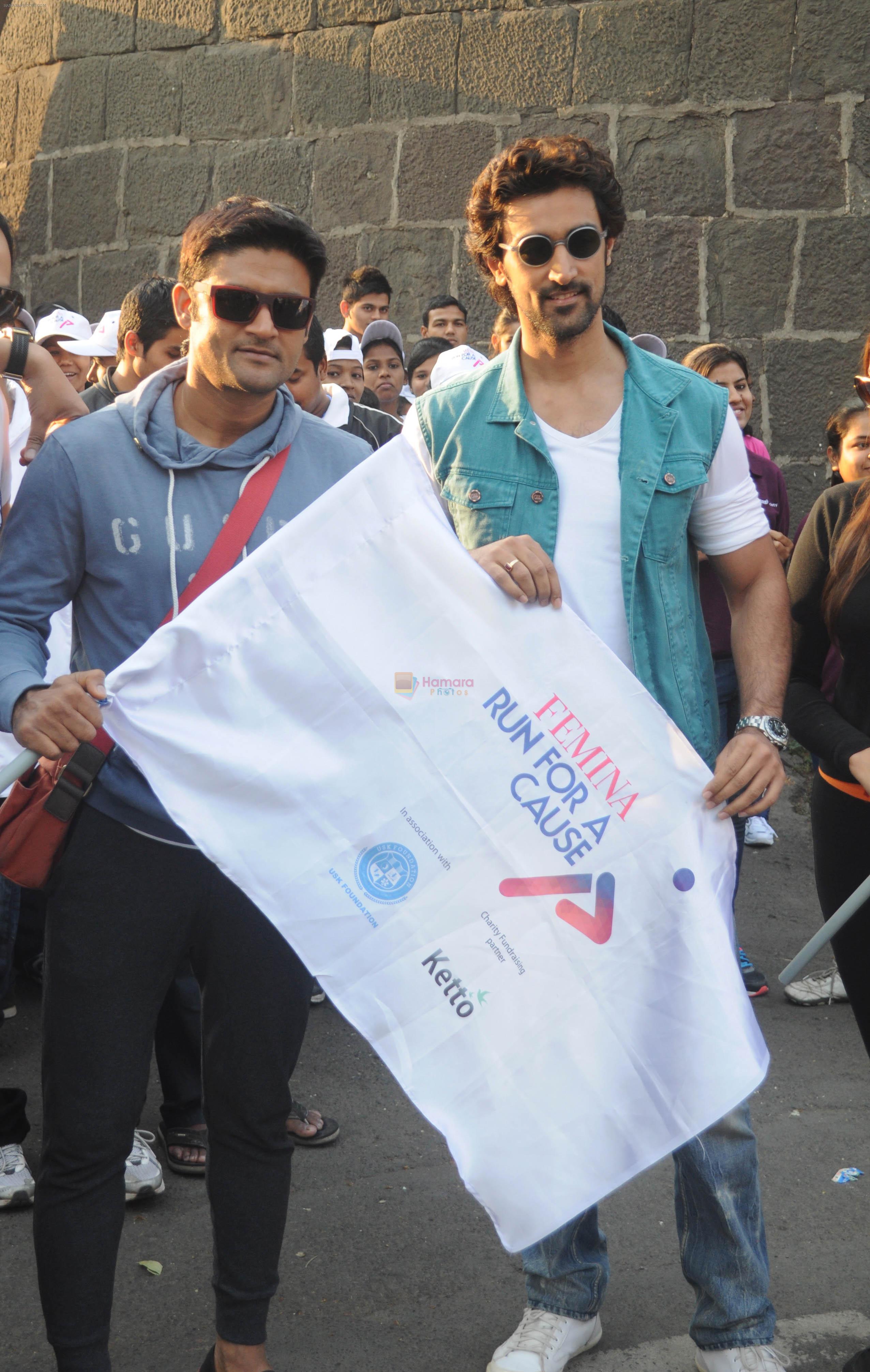 Manav Gohil & Kunal Kapoor at the _Femina Marathon-Run to Save The Girl Child_