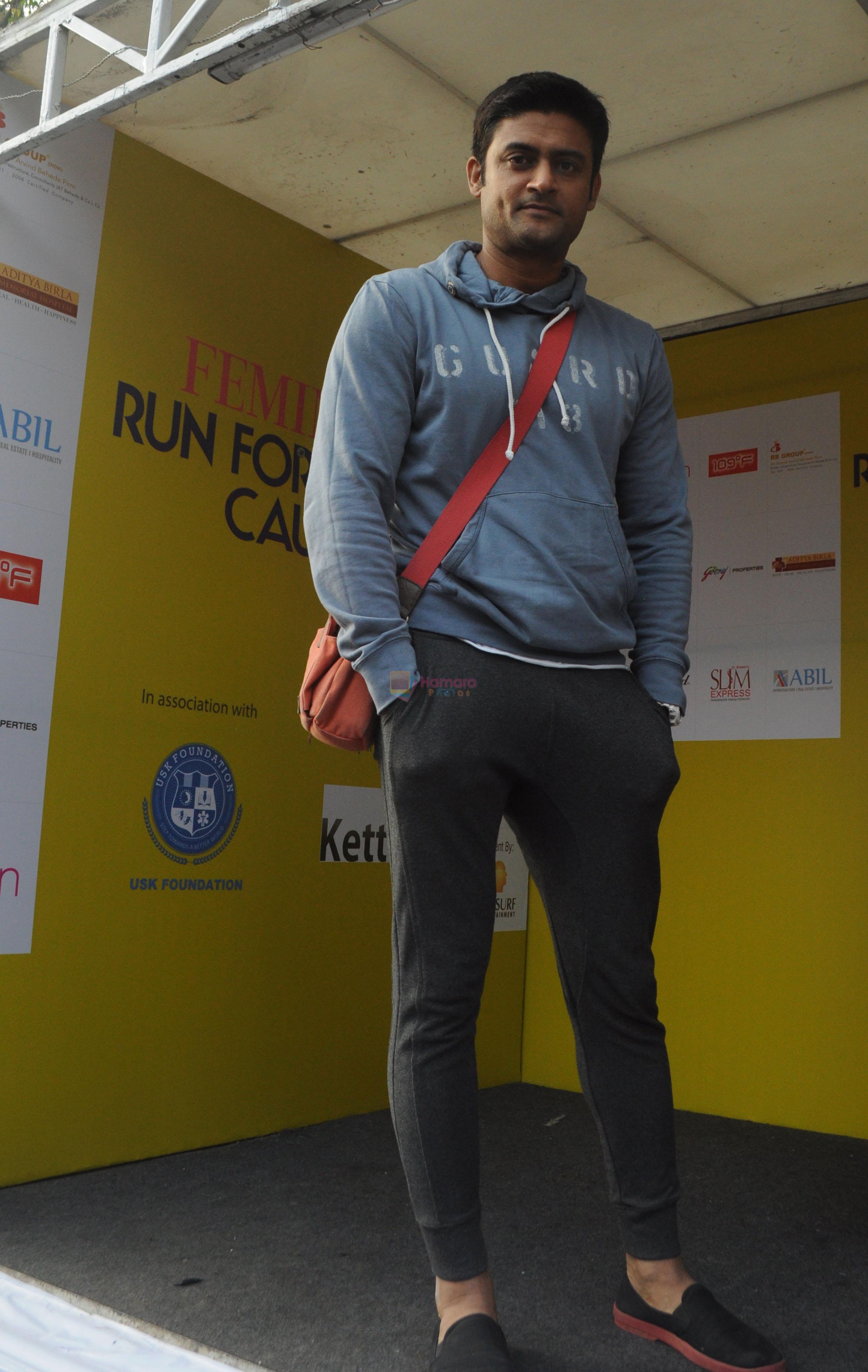 Manav Gohil at the _Femina Marathon-Run to Save The Girl Child_