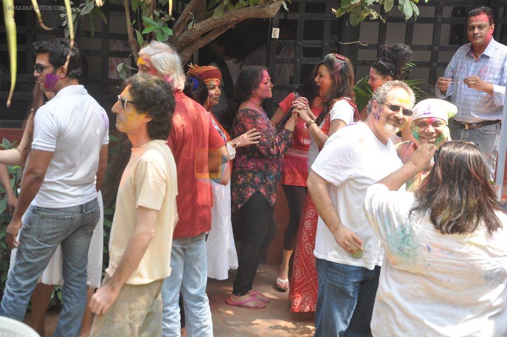 at Shabana's Holi Celebration in Mumbai on 17th March 2014