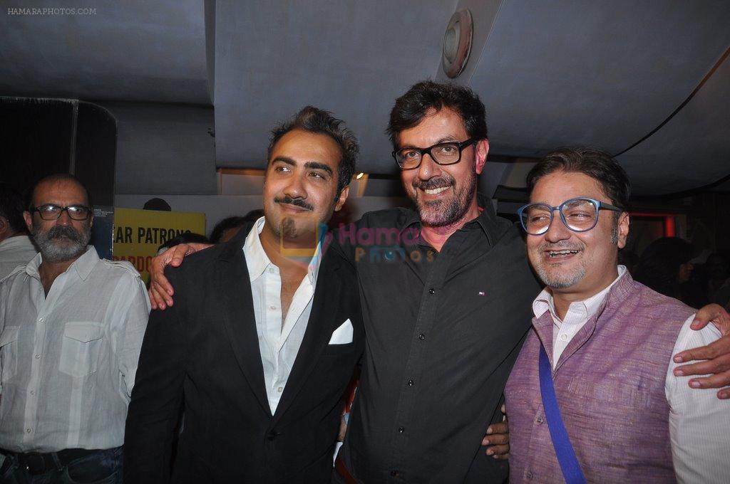 Ranvir Shorey, Rajat Kapoor, Vinay Pathak at Aankhon Dekhi premiere in PVR, Mumbai on 20th March 2014