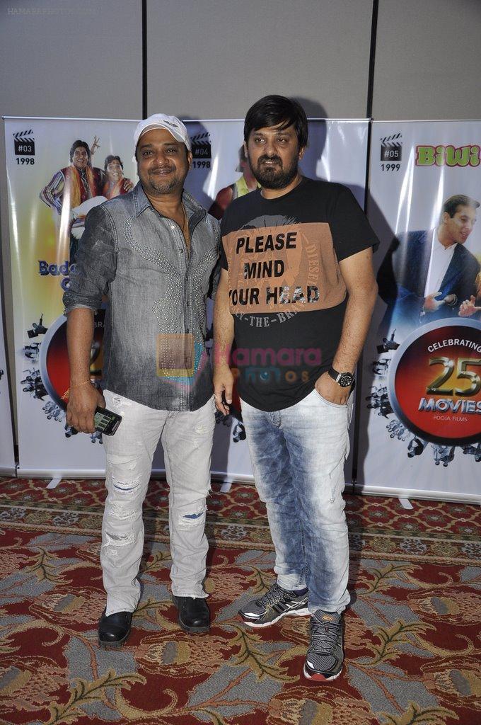 Sajid Wajid at Vashu Bhagnani's bash who completes 25 years in movie world in Marriott, Mumbai on 22nd March 2014