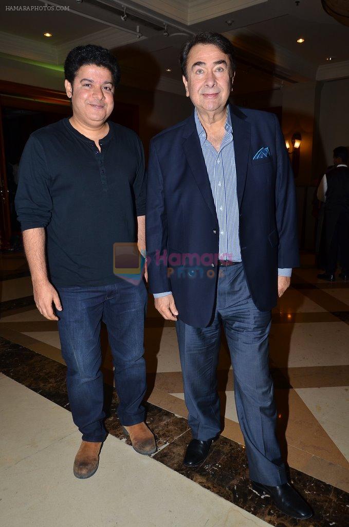 Sajid Khan, Randhir Kapoor at Vashu Bhagnani's bash who completes 25 years in movie world in Marriott, Mumbai on 22nd March 2014