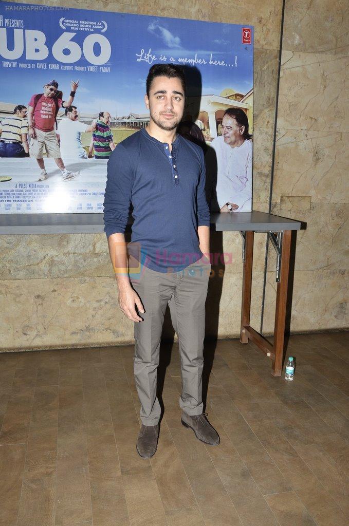Imran Khan at Club 60 screening on occasion of 100 days and tribute to Farooque Shaikh in Lightbox, Mumbai on 23rd March 2014