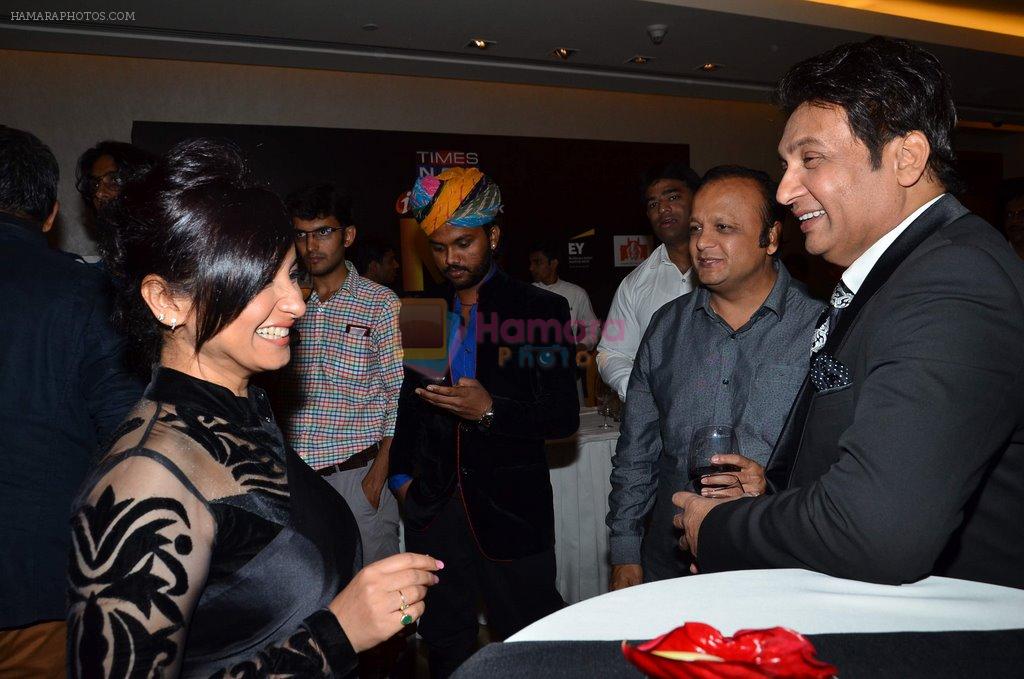 Divya Dutta, Shekhar Suman at Times Now NRI Awards in Mumbai on 24th March 2014
