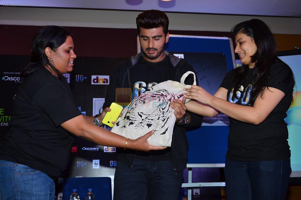 Arjun Kapoor at 60+ Earth Hour press conference in Grand Hyatt, Mumbai on 25th March 2014