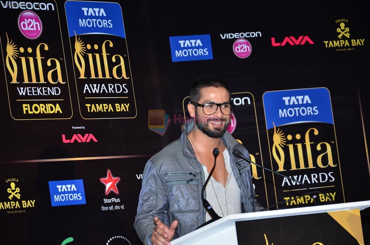 Shahid Kapoor at IIFA promotions in Mumbai on 27th March 2014