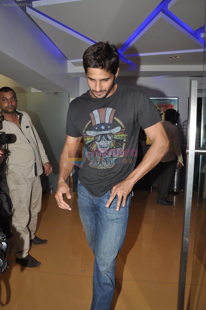 Siddharth Malhotra at the screening of the film Inam in Mumbai on 26th March 2014