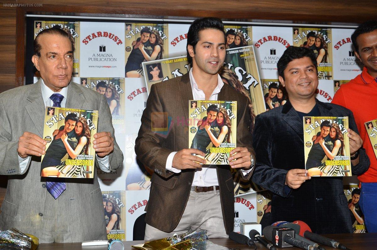 Varun Dhawan unveils Stardust issue in Mumbai on 27th March 2014