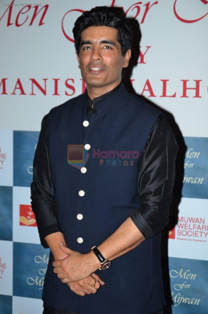 Manish Malhotra at the red carpet for Manish Malhotra Show Men for Mijwan in Mumbai on 1st April 2014