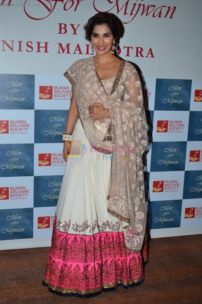 Sophie Chaudhary at the red carpet for Manish Malhotra Show Men for Mijwan in Mumbai on 1st April 2014