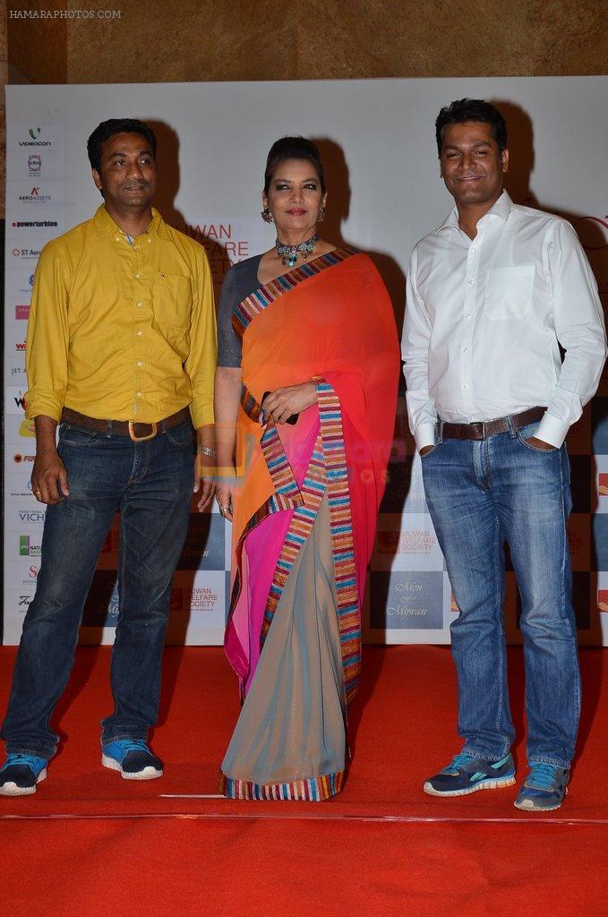 Shabana Azmi at the red carpet for Manish Malhotra Show Men for Mijwan in Mumbai on 1st April 2014