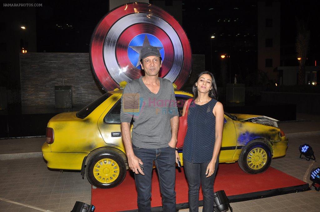 Kay Kay Menon, Nivedita Bhattacharya at Captain America Screening in Mumbai on 1st April 2014