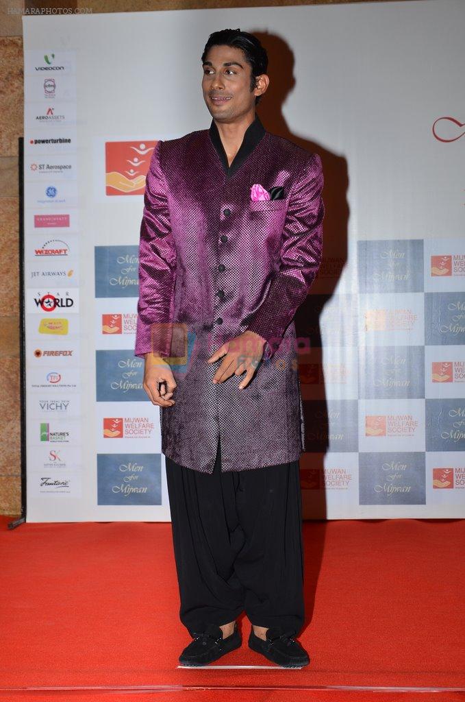 Prateik Babbar at the red carpet for Manish Malhotra Show Men for Mijwan in Mumbai on 1st April 2014