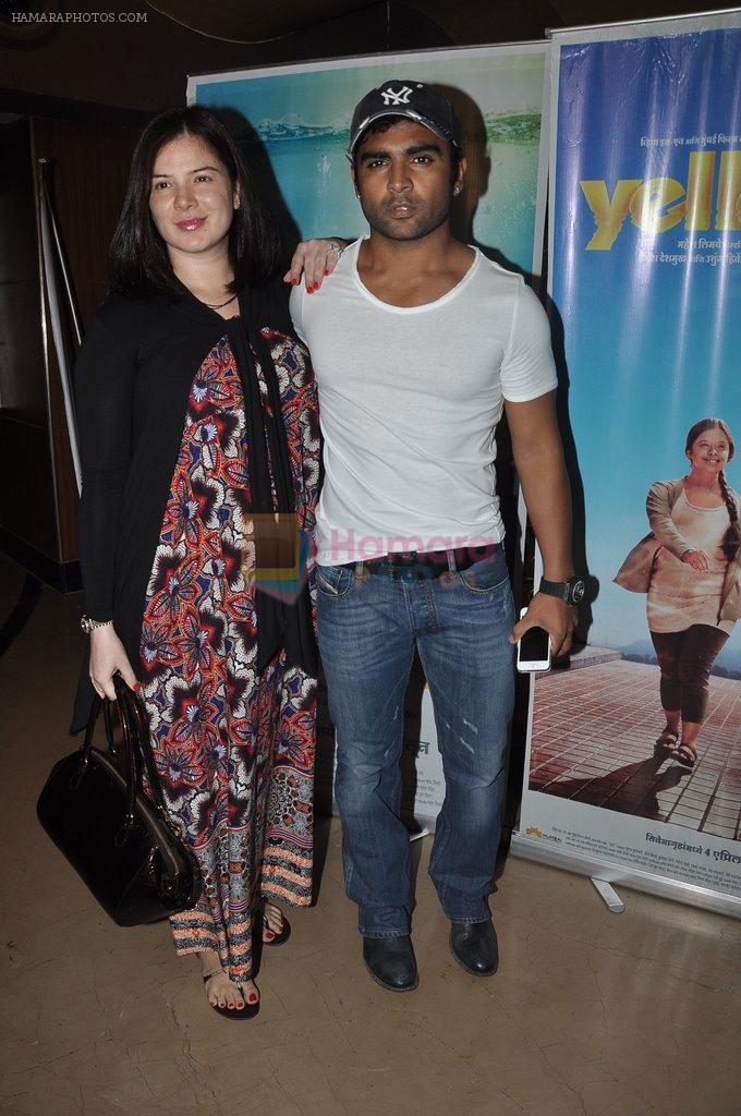 Sachiin Joshi, Urvashi Sharma at Yellow film screening in Mumbai on 2nd April 2014