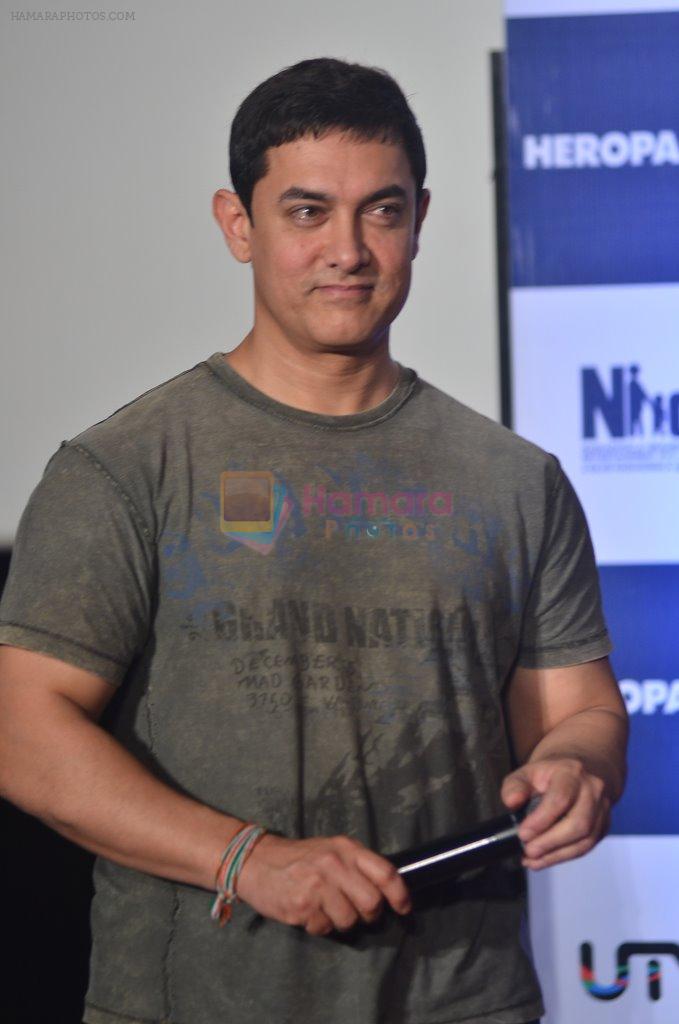 Aamir Khan at Heropanti launch in Mumbai on 4th April 2014