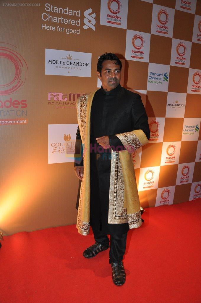 Leander Paes at Swades Fundraiser show in Mumbai on 10th April 2014