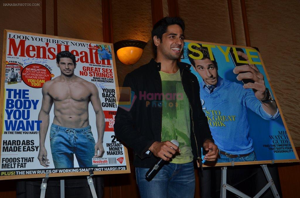 Sidharth Malhotra at Men's Health issue launch in Orchid, Mumbai on 12th April 2014