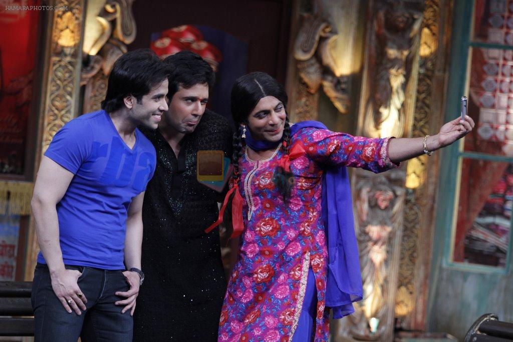Tusshar Kapoor with Krushna Abhishek & Chutki on Mad In India