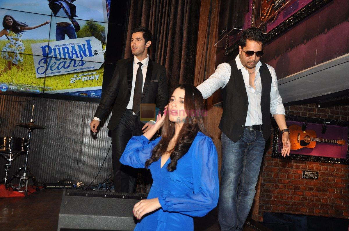 Mika Singh, Aditya Seal, Izabelle Leiteat the Audio release of Purani Jeans in HRC, Andheri, Mumbai on 16th April 2014