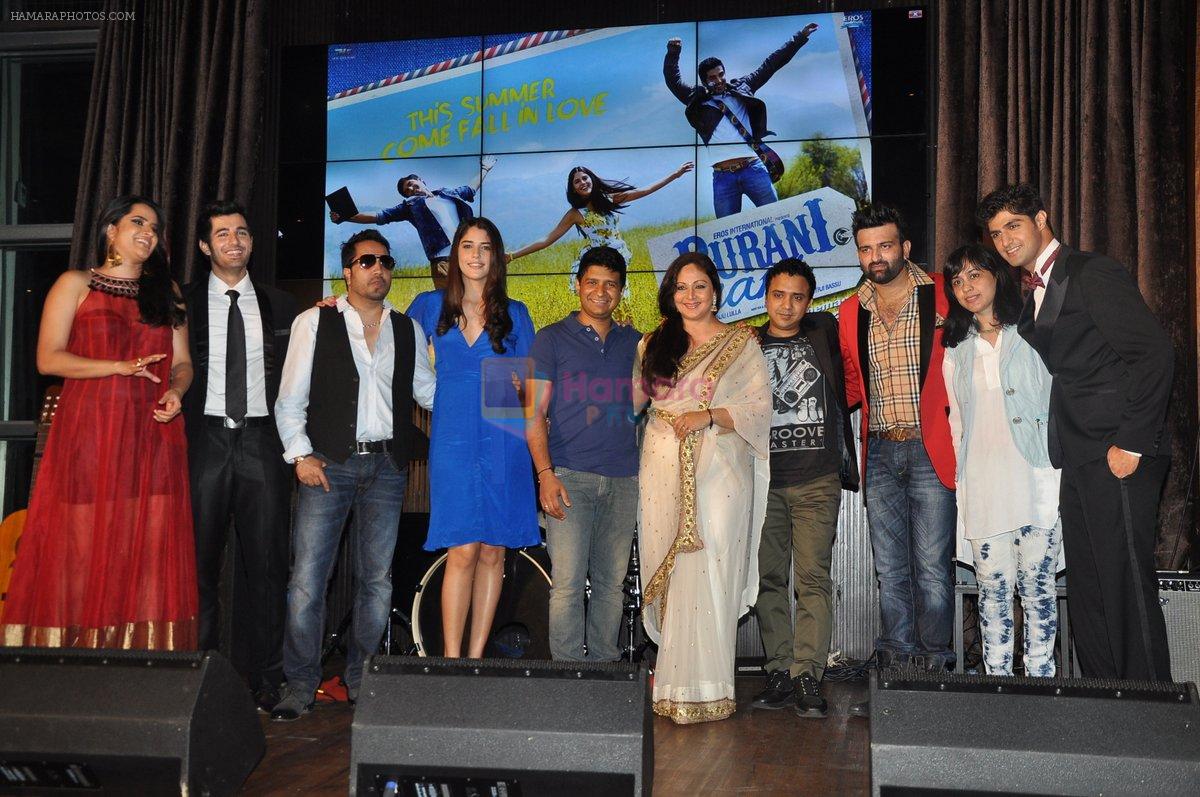 Tanuj Virwani Mika,Ram Sampath Aditya Seal,Sona Mohapatra, Izabelle Leite, Rati at the Audio release of Purani Jeans in HRC, Andheri, Mumbai on 16th April 2014
