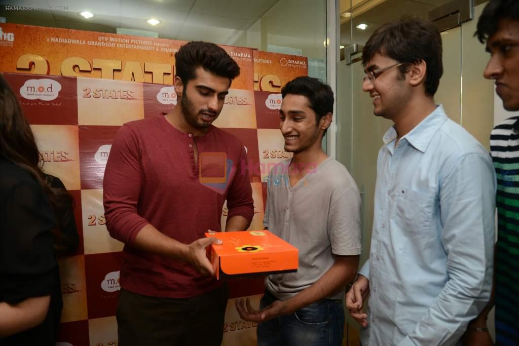 Arjun Kapoor promote 2 states at Go mad over donuts in Mumbai on 17th April 2014