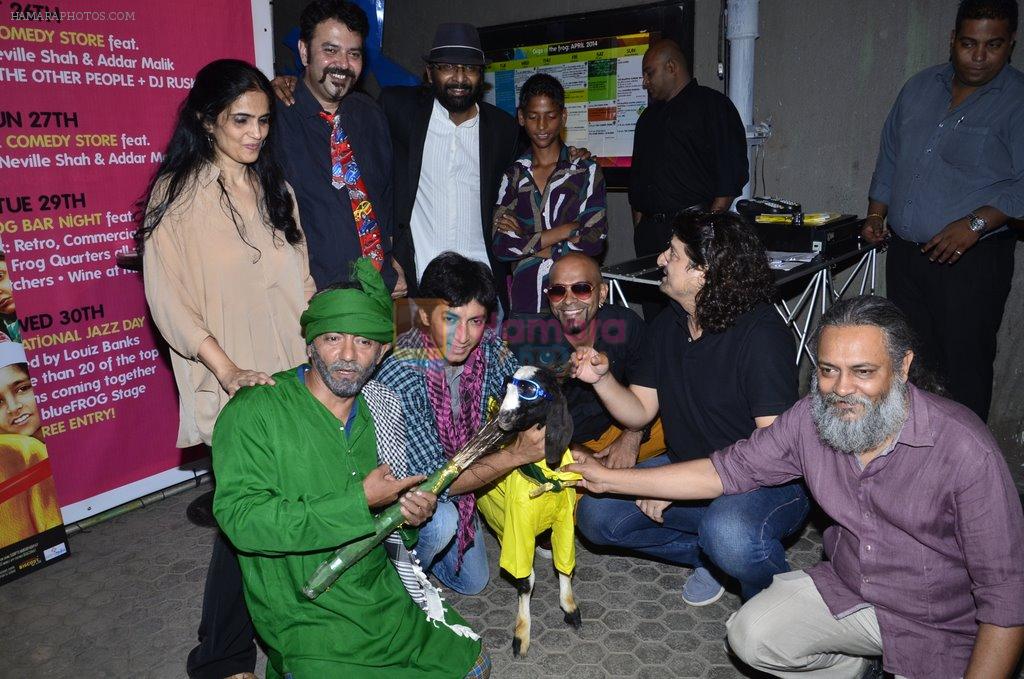 Anshuman Jha, Janaki Vishwanathan at Yeh Hai Bakrapur music promotion in Blue Frog, Mumbai on 21st April 2014