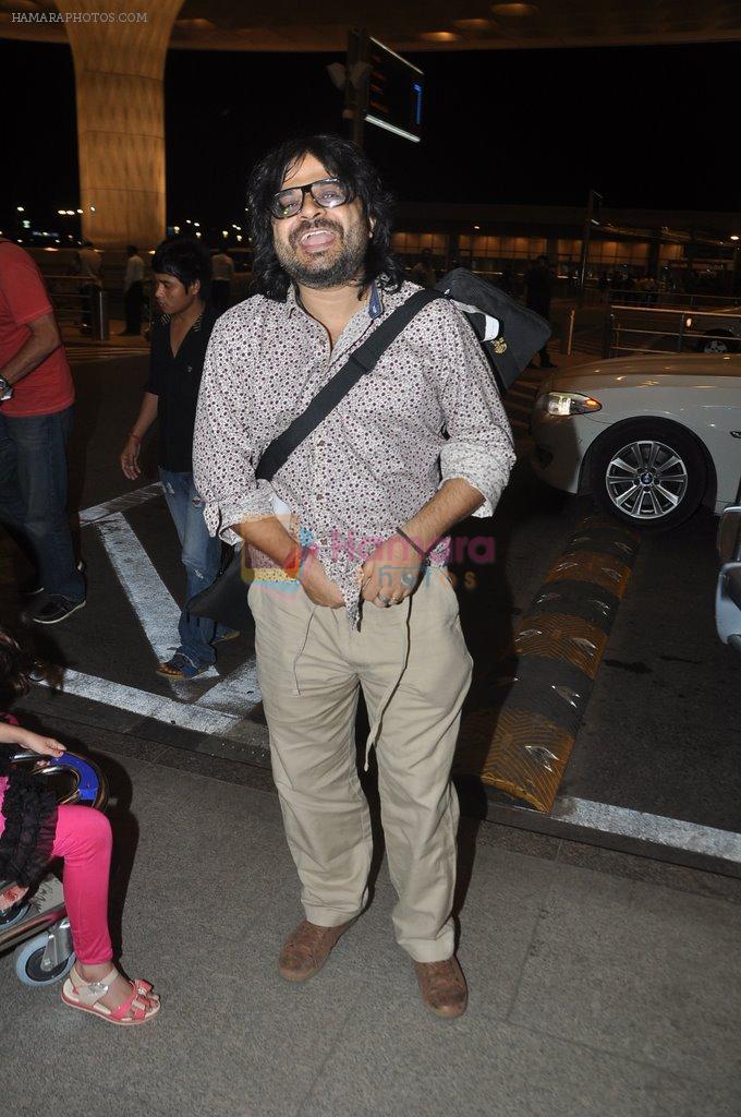 Pritam Chakraborty at  IIFA Day 2 departures in Mumbai Airport on 22nd April 2014