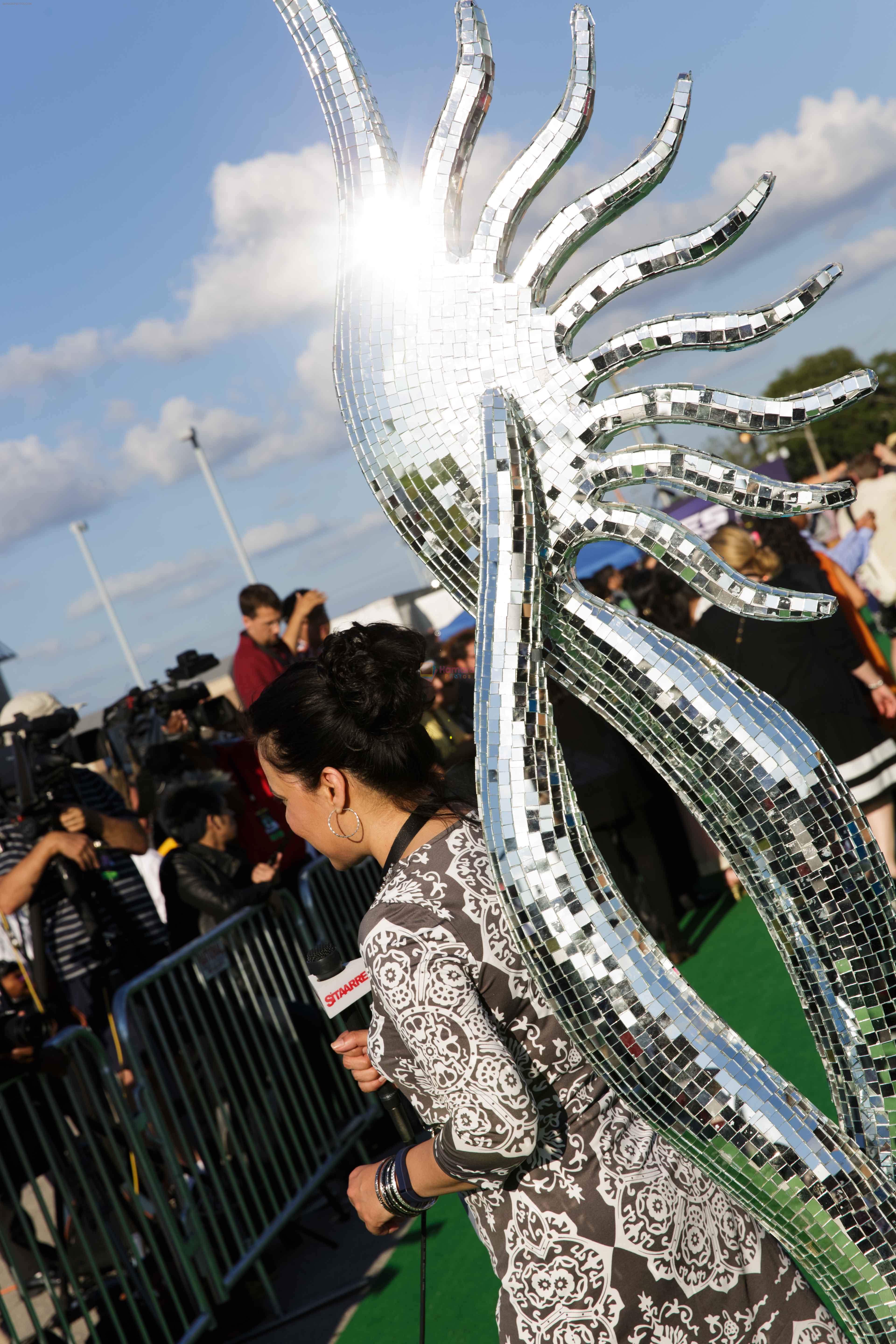 at IIFA Magic of the Movies Green Carpet in Mid Florida Credit Union Amphitheater on 25th April 2014