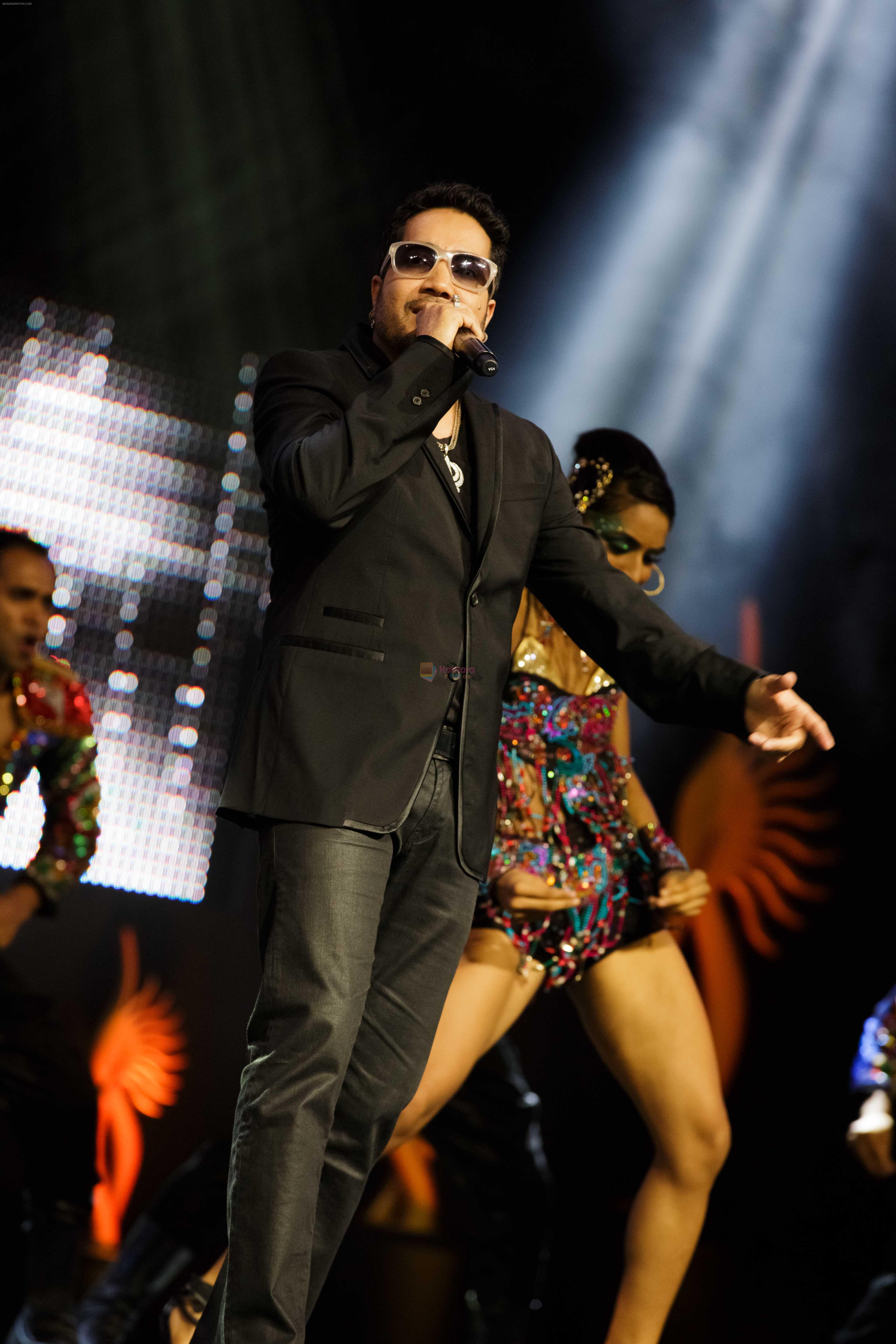 Mika Singh at IIFA Magic of the Movies in Mid Florida Credit Union Amphitheater on 25th April 2014
