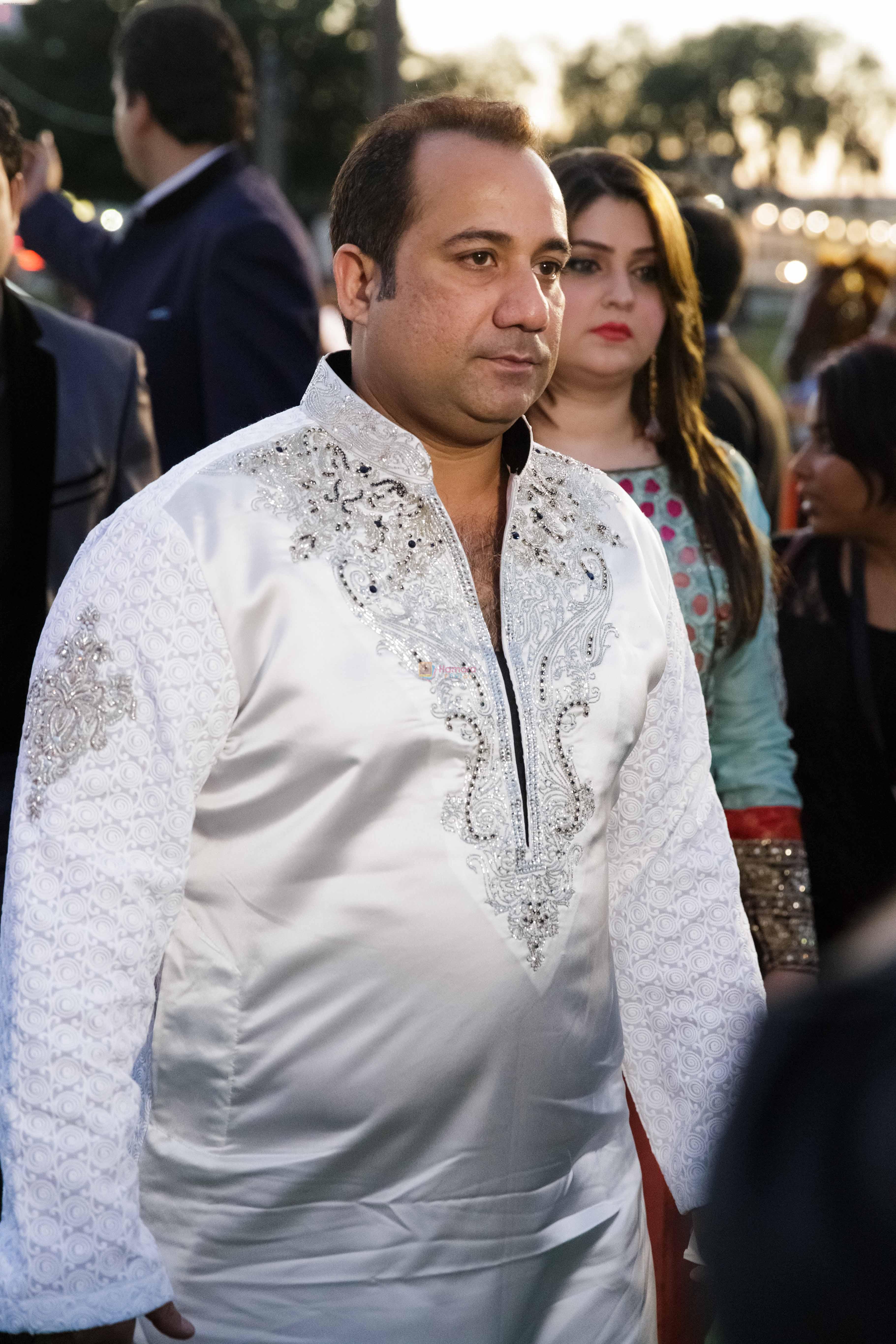 Rahat Fateh Ali Khan at IIFA Magic of the Movies Green Carpet in Mid Florida Credit Union Amphitheater on 25th April 2014