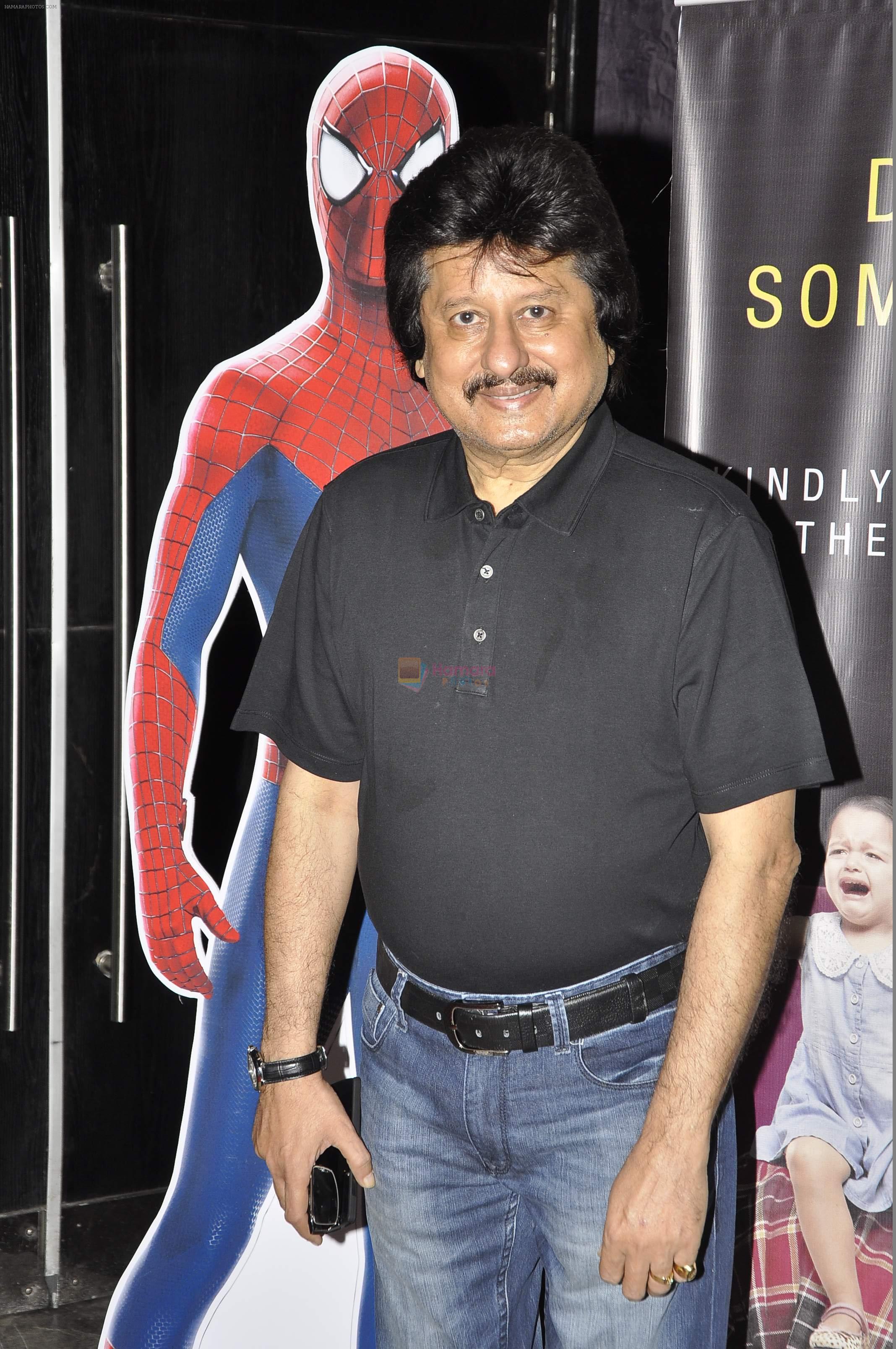 Pankaj Udhas at the Grand Premiere of the Amazing SPIDERMAN 2 in Mumbai on 29th April 2014