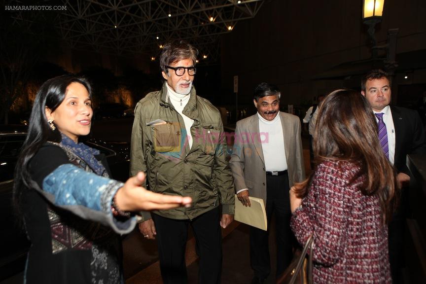 Amitabh Bachchan arrives for IFFM 2014 at Melbourne on 30th April 2014