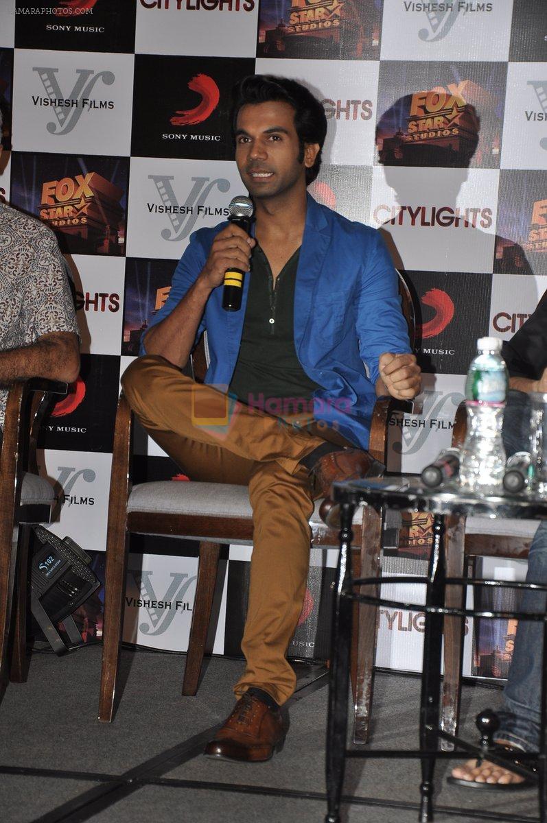 Raj Kumar Yadav at the Press conference of movie Citylights in Mumbai on 5th May 2014