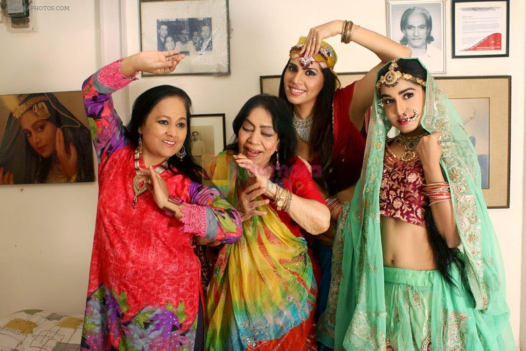 Four generations of kathak gurus choreograph a kathak-fusion track for the Rs 95-core Hollywood film Love & Passion starring Anjana B