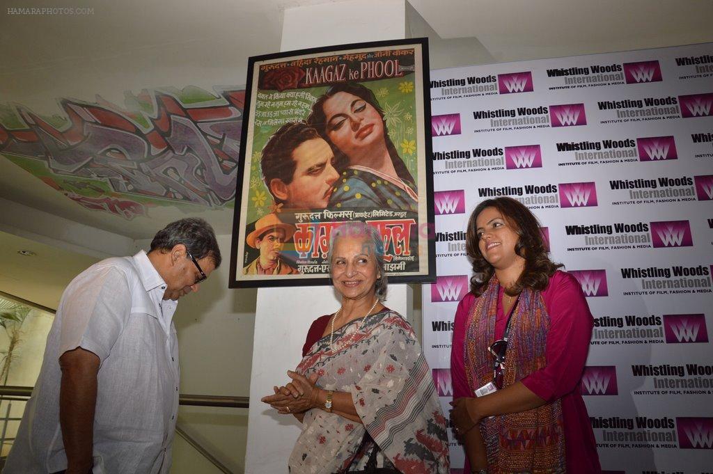 Waheeda Rehman, Subhash Ghai at Whistling Woods Event in Filmcity, Mumbai on 10th May 2014