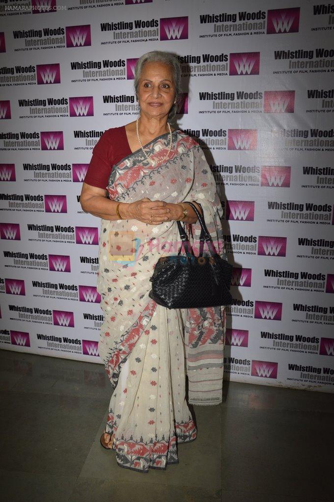 Waheeda Rehman at Whistling Woods Event in Filmcity, Mumbai on 10th May 2014