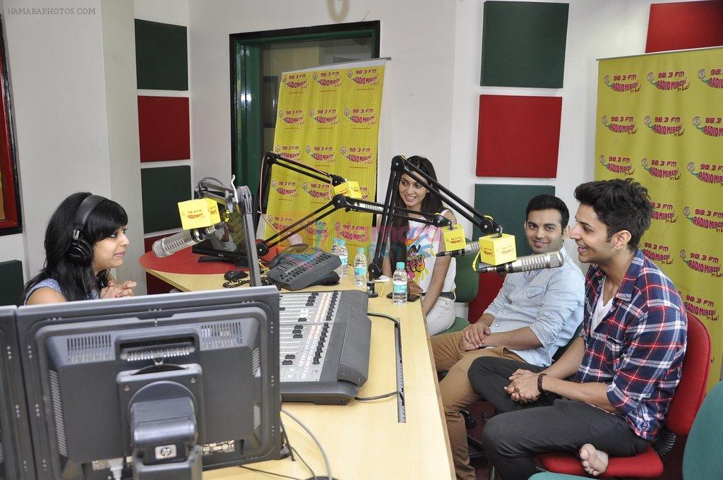 Siddharth Gupta,Simran Kaur mundi,Ashish Juneja promotes Kuku Mathur Ki Jhand Ho Gayi film at Radio Mirchi in Parel on 16th May 2014