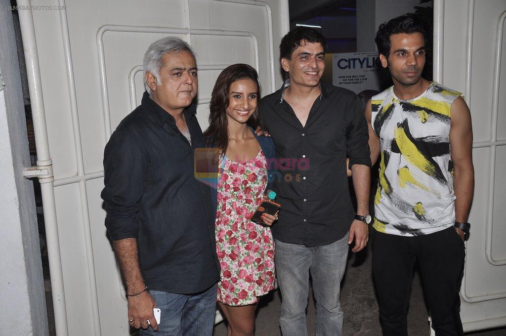 Hansal Mehta, Rajkummar Rao, Patralekha at Citylights screening in Sunny Super Sound in Mumbai on 19th May 2014