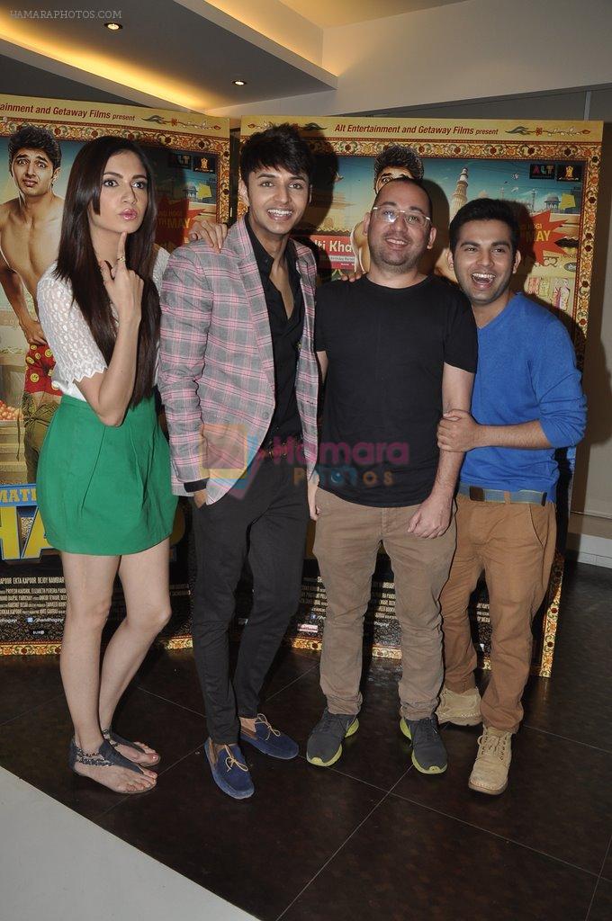 Simran Kaur Mundi, Siddharth Gupta, Ashish Juneja at Kuku Mathur Ki Jhand Ho Gayi film promotions in Yashraj, Mumbai on 19th May 2014