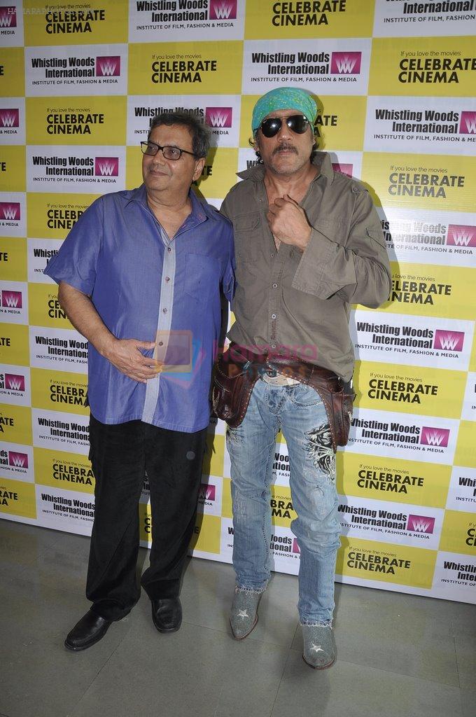 Jackie Shroff, Subhash Ghai  at Whistling Woods Cinema Celebrates in Mumbai on 19th May 2014
