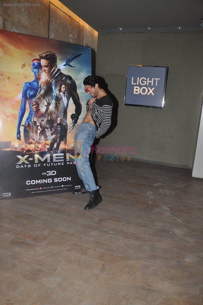 Prateik Babbar at X Men screening hosted by Abhishek Kapoor in Lightbox, Mumbai on 19th May 2014