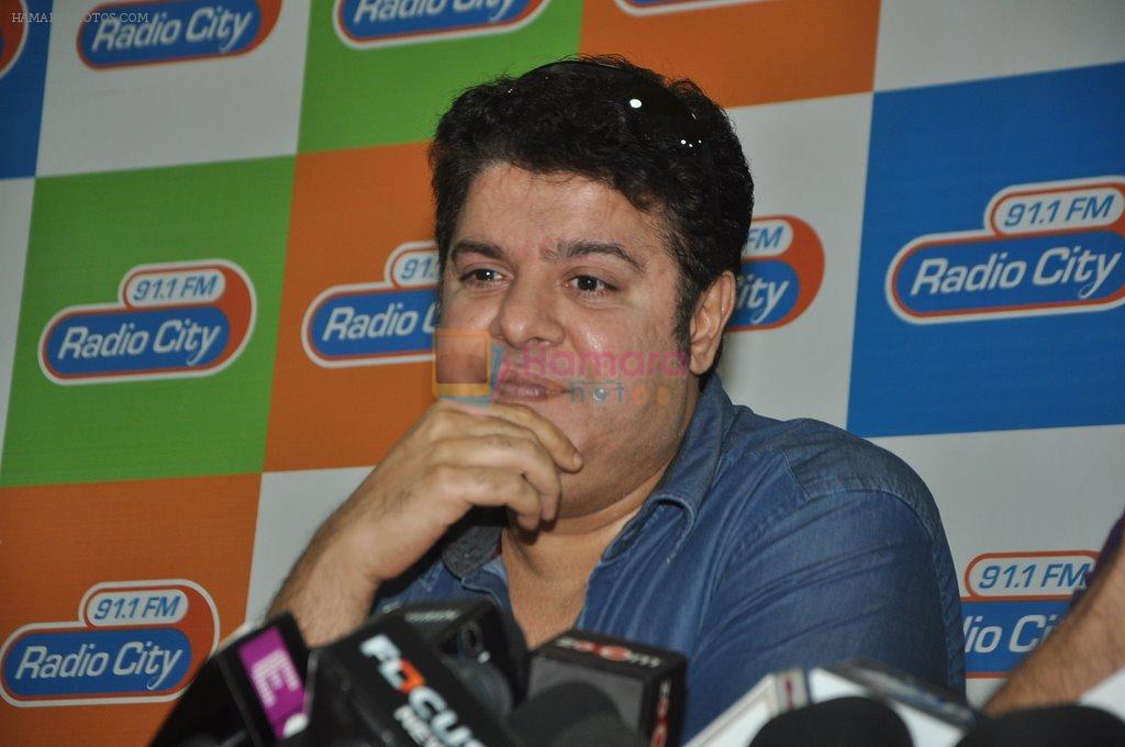 Sajid Khan at Humshakals music launch in Radio City, Mumbai on 20th May 2014