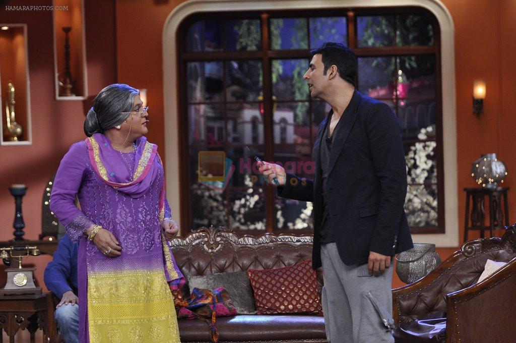Akshay Kumar on the sets of Comedy Nights with Kapil in Mumbai on 23rd May 2014